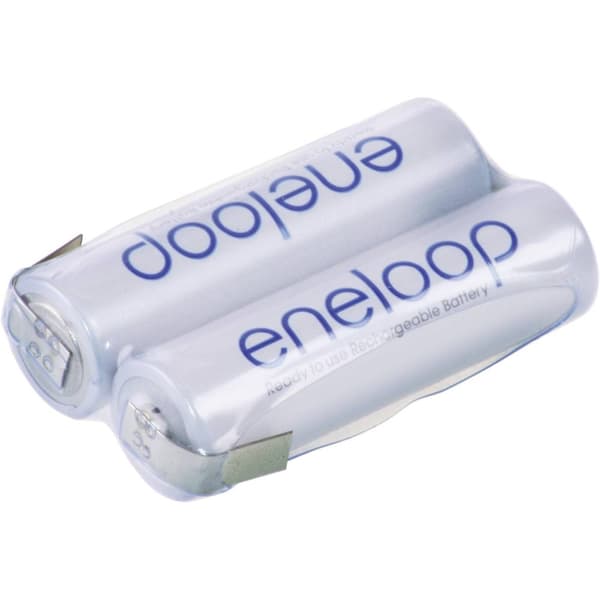 Panasonic eneloop Reihe F1x2 Batteripack Antal celler: 2 Batteristorlek: AA (R6) Z-lödfana NiMH 2.4 V 1900 mAh