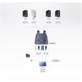 Miniatyrbild 2 av 3: ATEN CS64US 4 Port KVM-switch VGA USB 2048 x 1536 Pixel