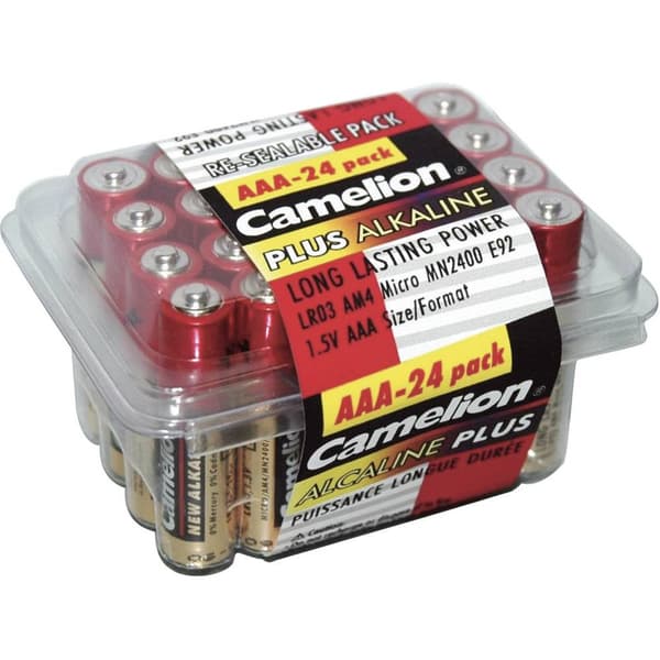 Camelion Batteri AAA (R03) Plus LR03 Alkaliskt 1250 mAh 1.5 V 24 st
