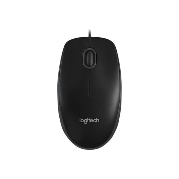 Logitech B100 WiFi mus USB Optisk Svart 3 Knappar 800 dpi