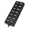 Miniatyrbild 4 av 4: LogiLink UA0126 13 Port USB 2.0-Hub Svart