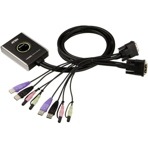 ATEN CS682-AT 2 Port KVM-switch DVI USB 1920 x 1200 Pixel