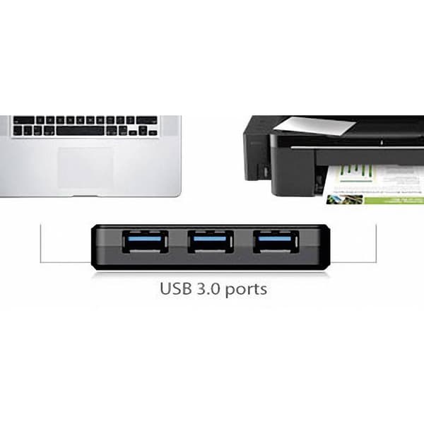 Transcend TS-HUB3K 4 Port USB-Hub 3.0 Svart