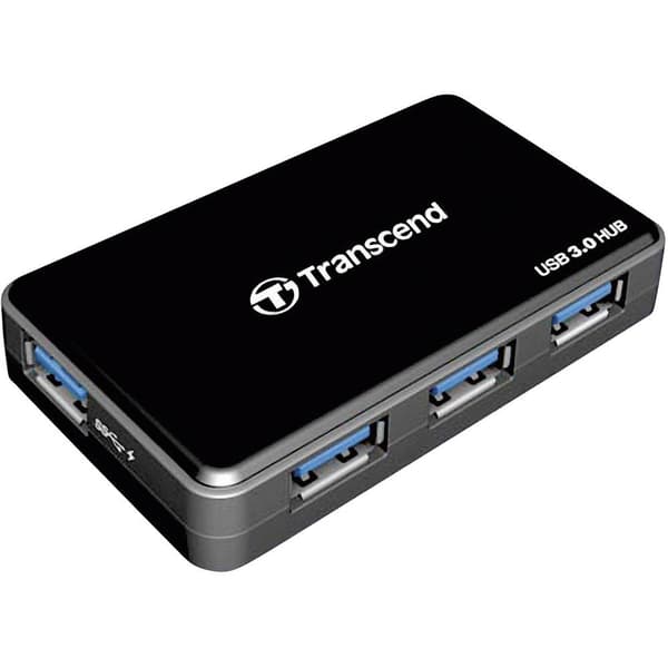Transcend TS-HUB3K 4 Port USB-Hub 3.0 Svart