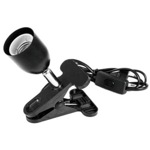Eurolite 9460120N Lampsockel-adapter E27 230 V 60 W med klämma, med eurokontakt, med vippströmbrytare