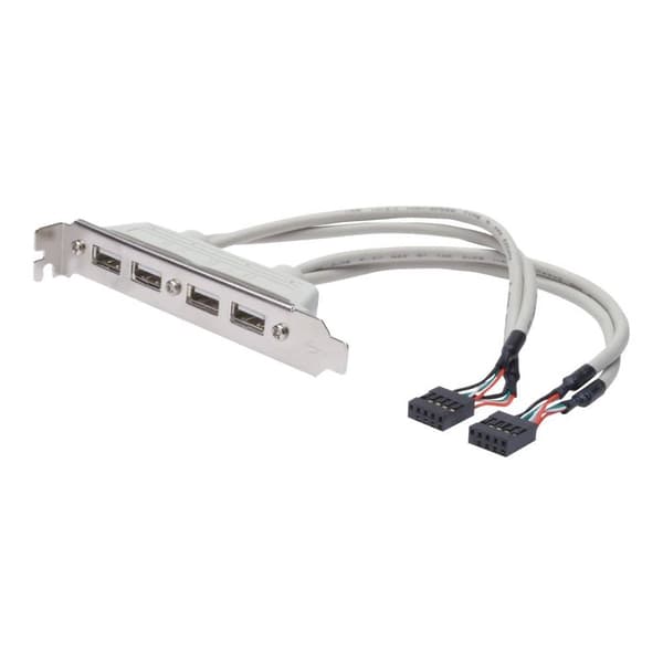 Digitus USB 2.0 Adapter [4x USB 2.0 intern 10-pol hona - 2x USB 2.0 A hona] AK-300304-002-E 20.00 cm