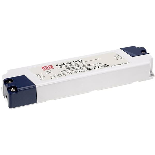 MW Mean Well PLM-25-350 LED driver Konstantström 25 W 0.35 A 42 - 72 V/DC möbelregistrering, Överbelastningsskydd 1 st