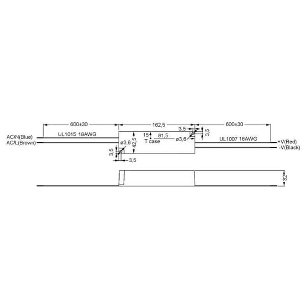MW Mean Well LPC-60-1750 LED driver Konstantström 59.5 W 1.75 A 9 - 34 V/DC inte dimbar, Överbelastningsskydd 1 st