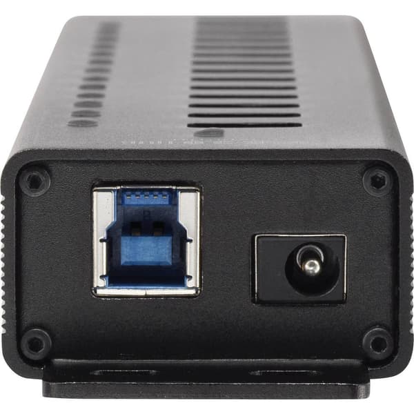 Renkforce RF-3897144 13 Port USB-Hub 3.0 Aluminiumhölje, väggfäste, med snabb-laddning