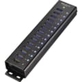 Miniatyrbild 4 av 4: Renkforce RF-3897144 13 Port USB-Hub 3.0 Aluminiumhölje, väggfäste, med snabb-laddning