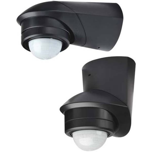 Grothe 94533 PIR-rörelsedetektor Utanpåliggande 120 ° Relä Svart IP55