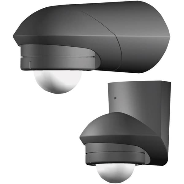 Grothe 94535 PIR-rörelsedetektor Utanpåliggande 360 ° Relä Svart IP55
