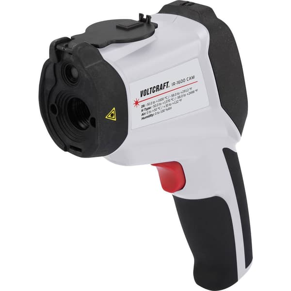VOLTCRAFT IR-1600 CAM IR-termometer Optik 50:1 -50 - +1600 °C Pyrometer, Real bildvisning