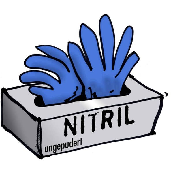 Leipold Doehle 14694 100 st Nitril Engångshandske Storlek (handskar): 8, M