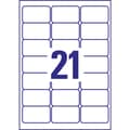 Miniatyrbild 3 av 4: Avery-Zweckform L7560-25 Adressetiketter 63.5 x 38.1 mm Polyesterfilm Transparent 525 st Permanent Bläckstråleskrivare,