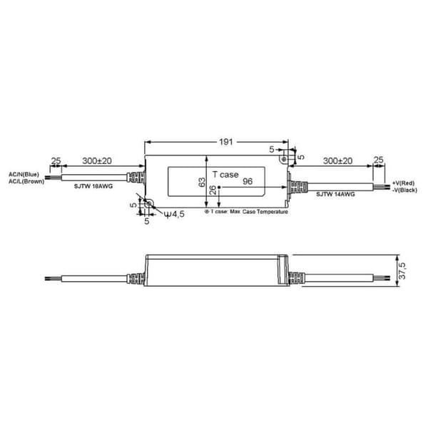 MW Mean Well LPV-150-24 LED transformator Konstantspänning 151 W 0 - 6.3 A 24 V/DC inte dimbar, Överbelastningsskydd 1