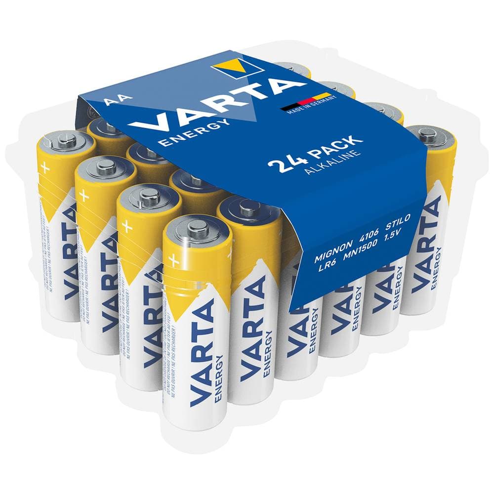 Varta Energy LR06 AA-batteri Alkali-mangan 1.5 V 24 stk