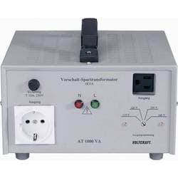 VOLTCRAFT AT-1500 NV Forkoblingstransformer, spændingsomformer, 115/125/230/240 V/AC / 230/240/115/125 V/AC / 1500 W