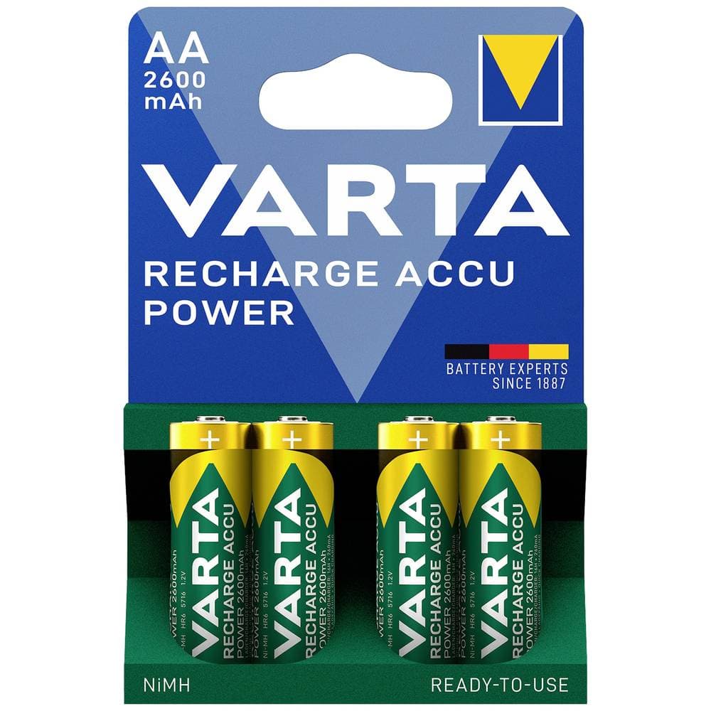 Varta Ready2Use HR06 Genopladeligt AA-batteri NiMH 2600 mAh 1.2 V 4 stk