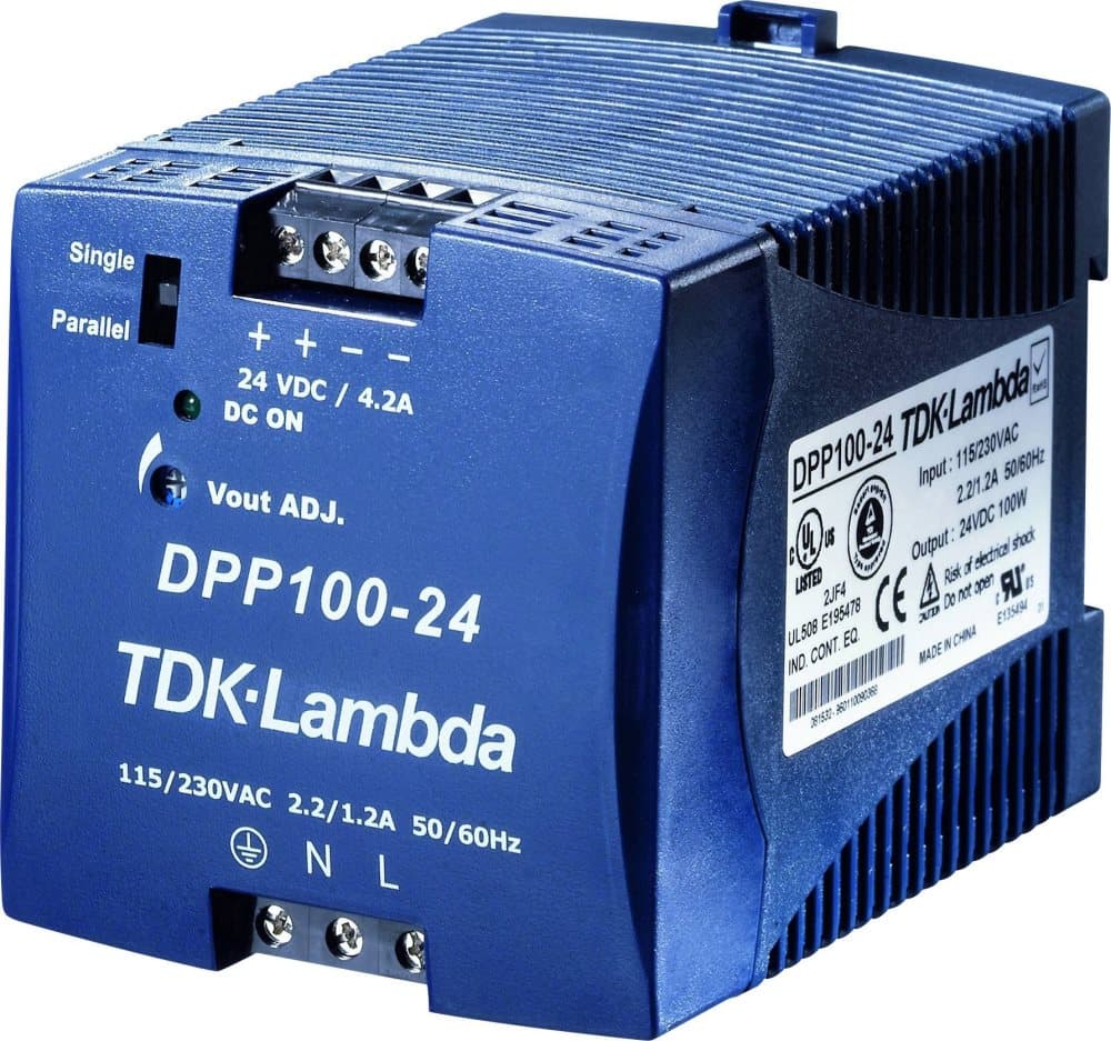 TDK-Lambda DPP-100-24 Strmforsyning til DIN-skinne (DIN-rail) 24 V/DC 4.2 A 100 W 1 x