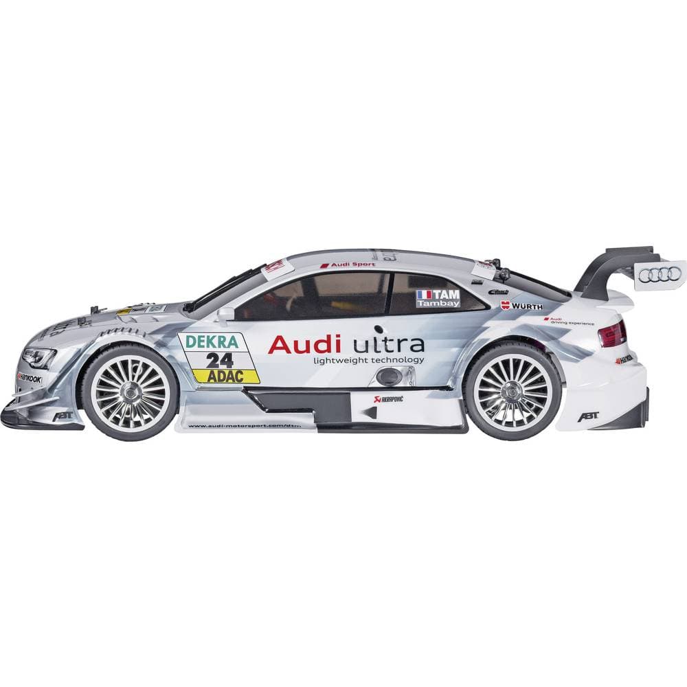 Reely 1081975 1:10 Karosseri Audi RS5 DTM Audi Ultra 204 mm Lakeret, skåret, dekoreret