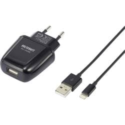VOLTCRAFT PLC-2400C PLC-2400C IPad/iPhone/iPod-oplader Stikdåse Udgangsstrm max. 2400 mA 1 x USB, Apple Lightning-stik