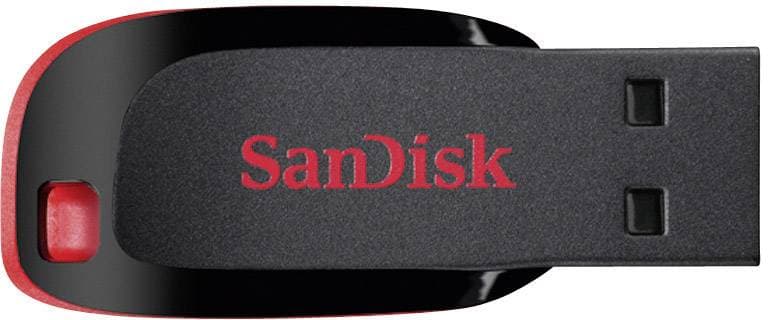 SanDisk Cruzer Blade USB-flashdrev 128 GB Sort SDCZ50-128G-B35 USB 2.0