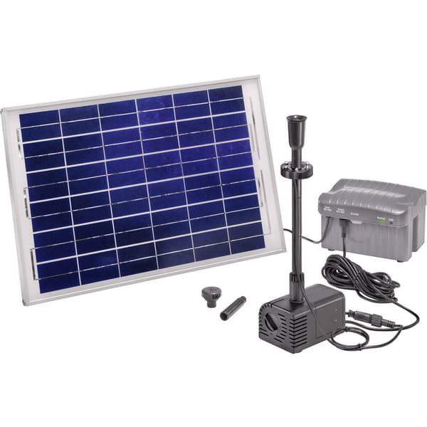 Esotec 101780 Siena Plus Solcells-pumpset med belysning, med batterilagring