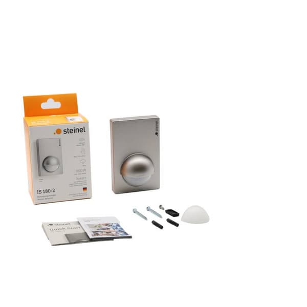 Steinel 603618 PIR-rörelsedetektor Vägg Relä Silver IP54