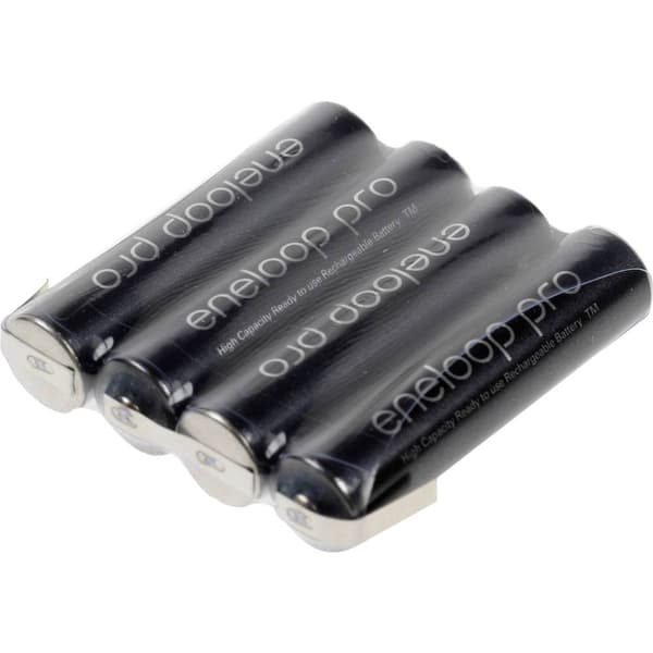 Panasonic eneloop Pro Batteripack Antal celler: 4 Batteristorlek: AAA (R03) Z-lödfana NiMH 4.8 V 900 mAh