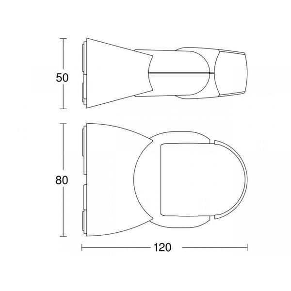 Steinel 600310 PIR-rörelsedetektor Tak, Vägg 120 ° Relä Vit IP54