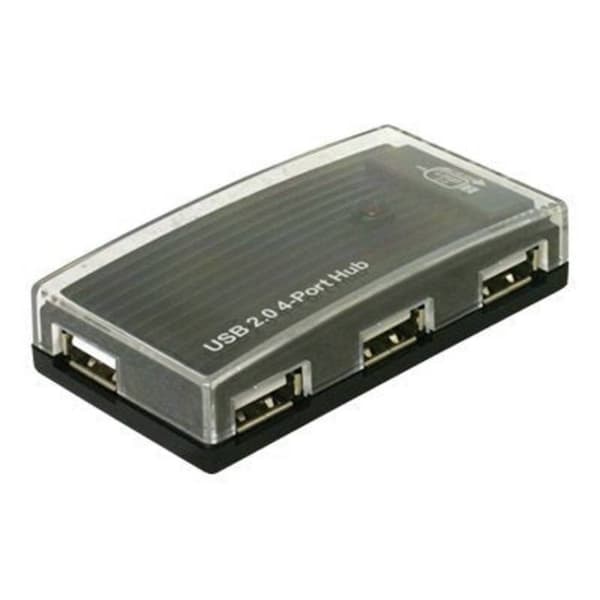 Delock 4 Port USB 2.0-Hub Svart