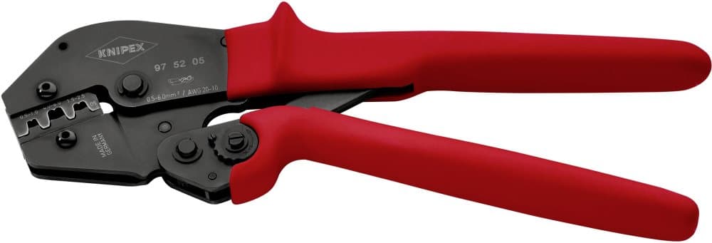 Knipex 97 52 05 Krympetang Uisolerede, åbne stikforbindelser 0.5 til 6 mm