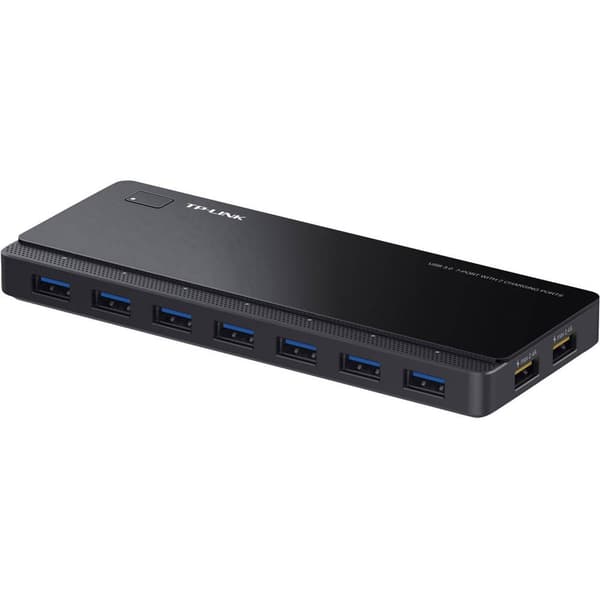 USB-Hub 3.0 7+2 Port TP-LINK UH720 med snabb-laddning Svart