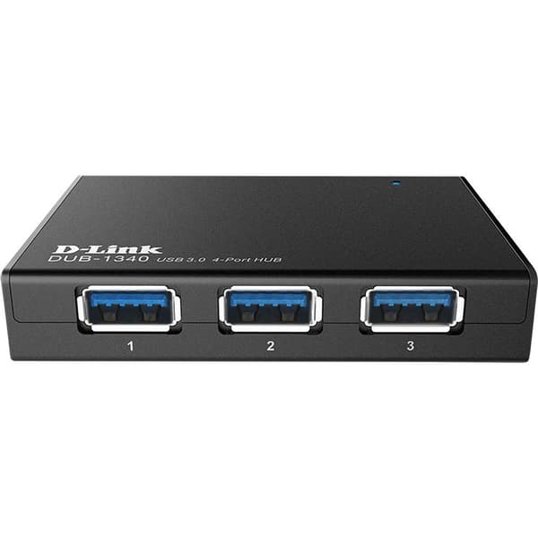 D-Link DUB-1340/E 4 Port USB-Hub 3.0 Svart
