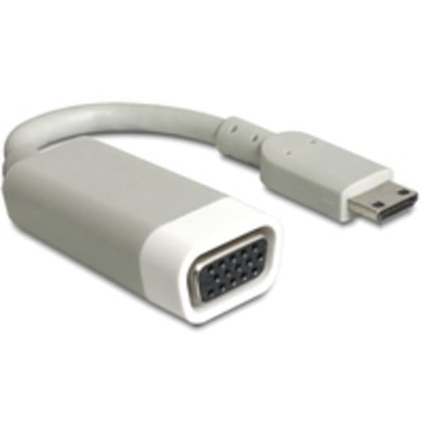 Delock 65471 HDMI / VGA Adapter [1x HDMI hane C Mini - 1x VGA hona] Vit 15.00 cm