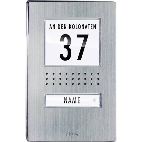 m-e modern-electronics ADV 110.1 EG Vistadoor Porttelefon Sladd Utomhusenhet 1 Familjshus Rostfritt stål