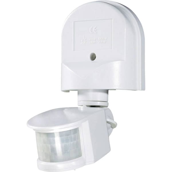 Renkforce 1296294 PIR-rörelsedetektor Vägg 180 ° Relä Vit IP44