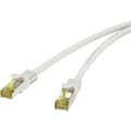Miniatyrbild 1 av 4: Renkforce RF-4149858 RJ45 Nätverkkabel, Patchkabel CAT 6a (råkabel CAT 7) S/FTP 0.25 m Grå med låsskydd, Flamskyddsmede