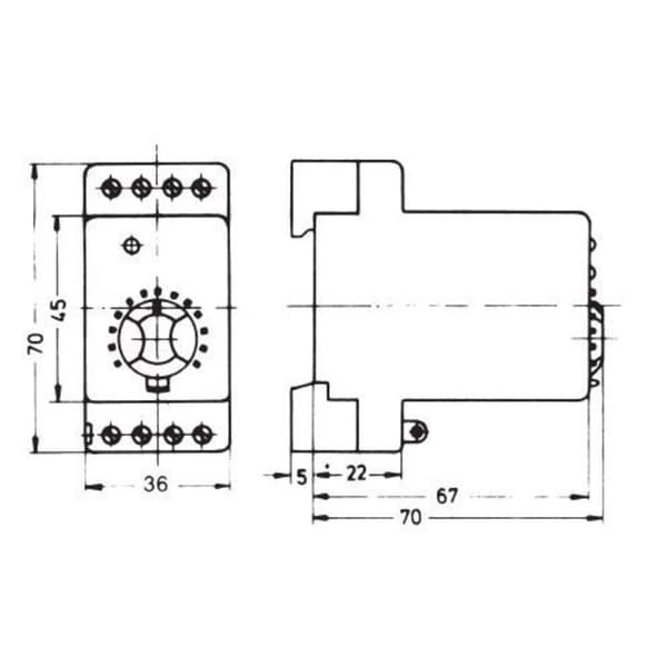 Eberle ITR-3 528 800 Termostat för inbyggnad DIN-skena 0 till 60 °C