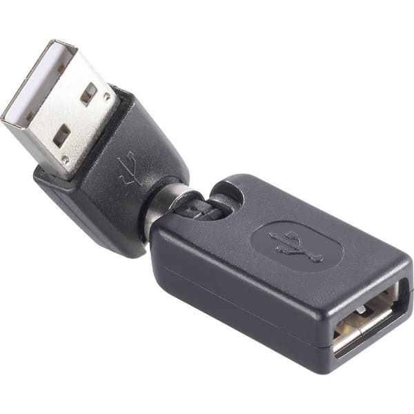 Renkforce USB 2.0 Adapter [1x USB 2.0 A hane - 1x USB 2.0 A hona] guldpläterad kontakt