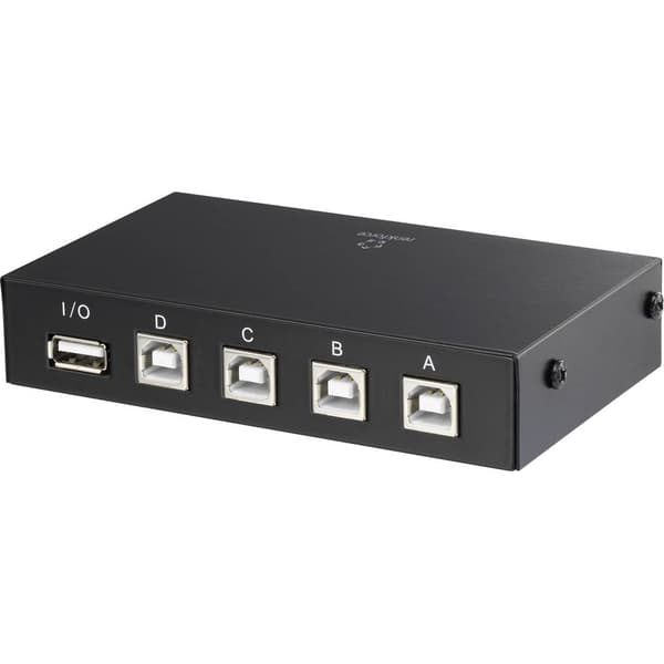Renkforce 4 Port USB 2.0-switch Svart