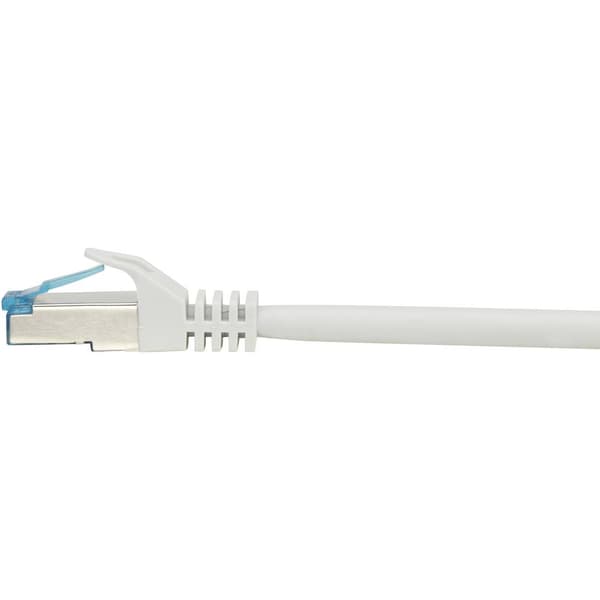 Renkforce RF-4145280 RJ45 Nätverkkabel, Patchkabel CAT 6A S/FTP 0.50 m Grå med låsskydd, Flamskyddsmedel 1 st