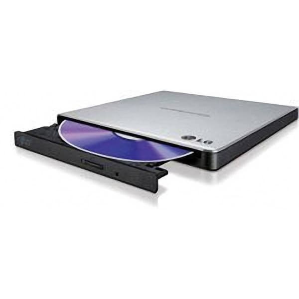 LG Electronics GP57ES40 DVD-brännare extern Box USB 2.0 Silver Svart, Silver