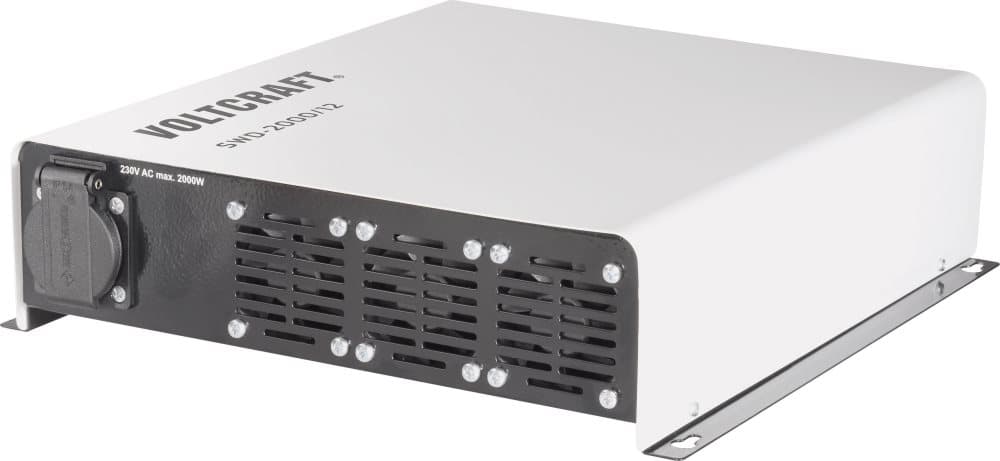 VOLTCRAFT Inverter SWD-2000/12 2000 W 12 V/DC - 230 V/AC Kan fjernbetjenes