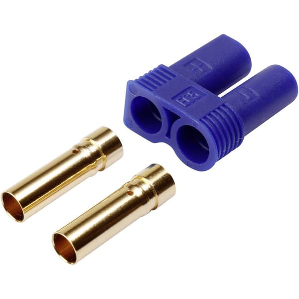 Reely 1399710 Batterisockel EC5 förgylld 20 st