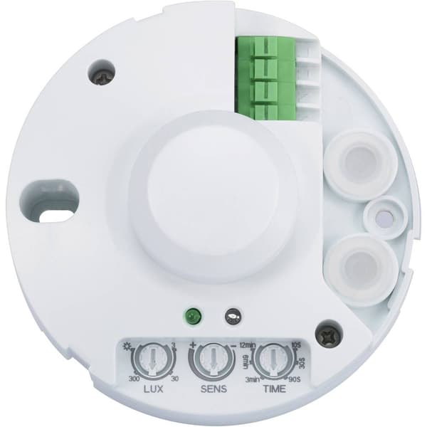 Renkforce 1362921 HF-rörelsedetektor Tak, Uppbyggnad 360 ° Relä Vit IP20