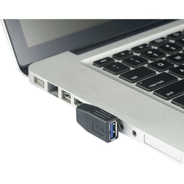 renkforce USB 3.0 adapter A-kontakt till A-uttag 90° vinklad åt höger i sidled