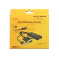 Miniatyrbild 3 av 4: Delock 62668 VGA / HDMI Adapter [1x VGA hane - 1x HDMI hona] Svart 25.00 cm
