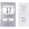 Miniatyrbild 1 av 4: m-e modern-electronics ADV 111 WW Vistadoor Porttelefon Sladd Komplett-set 1 Familjshus Rostfritt stål, Vit